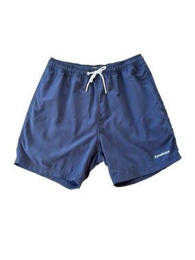 Zanerobe Men's Navy Swim Shorts Trunks with Drawstring, Size 30